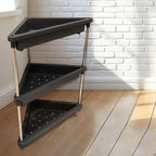 3-layer Multipurpose Plastic Corner Storage Rack