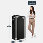 6 Rack Collapsible Wardrobe Cabinet and Shoe Rack