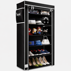 6 Rack Collapsible Wardrobe Cabinet and Shoe Rack