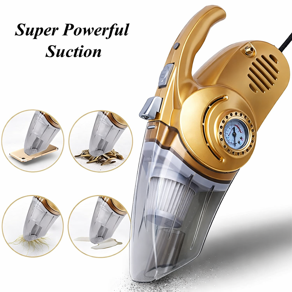 2 in 1 Car Vacuum Cleaner with Tyre Inflator