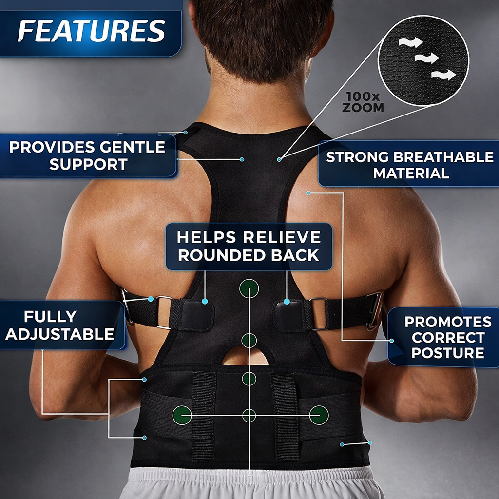 Back & Abdomen Support Pain Relief Belt