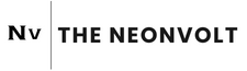 Logo of THE NEONVOLT with 'Nv' on a white background